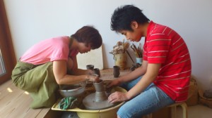 鎌倉アミサマーセミナー陶芸教室10