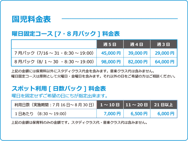 鎌倉アミ夏のサマースクール受付開始 園児